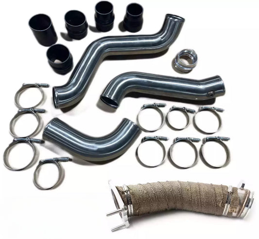 304 SS Intercooler & Turbo Pipe Kit 17-19 Chevy GMC 6.6L Duramax Diesel L5P