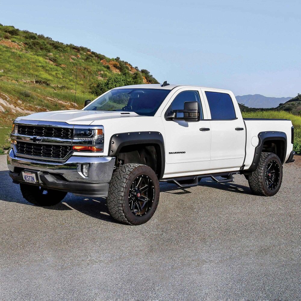 Outlaw Drop Nerf Bars Textured Black 20-13725 *CREW CAB