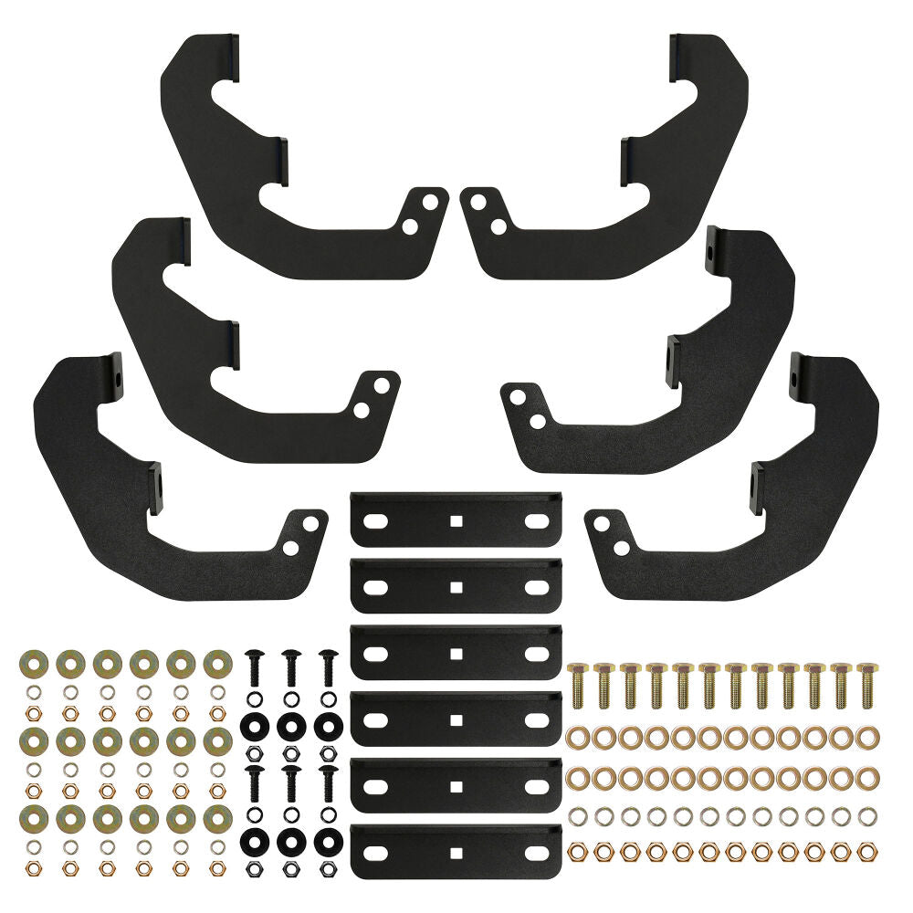 Outlaw Drop Nerf Bars Textured Black 20-13945