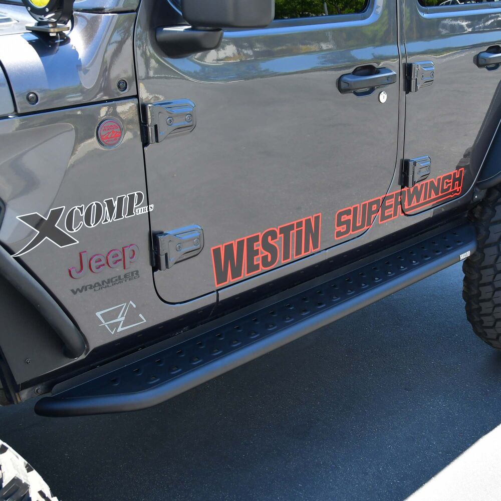 Outlaw Running Boards Textured Black 28-34065