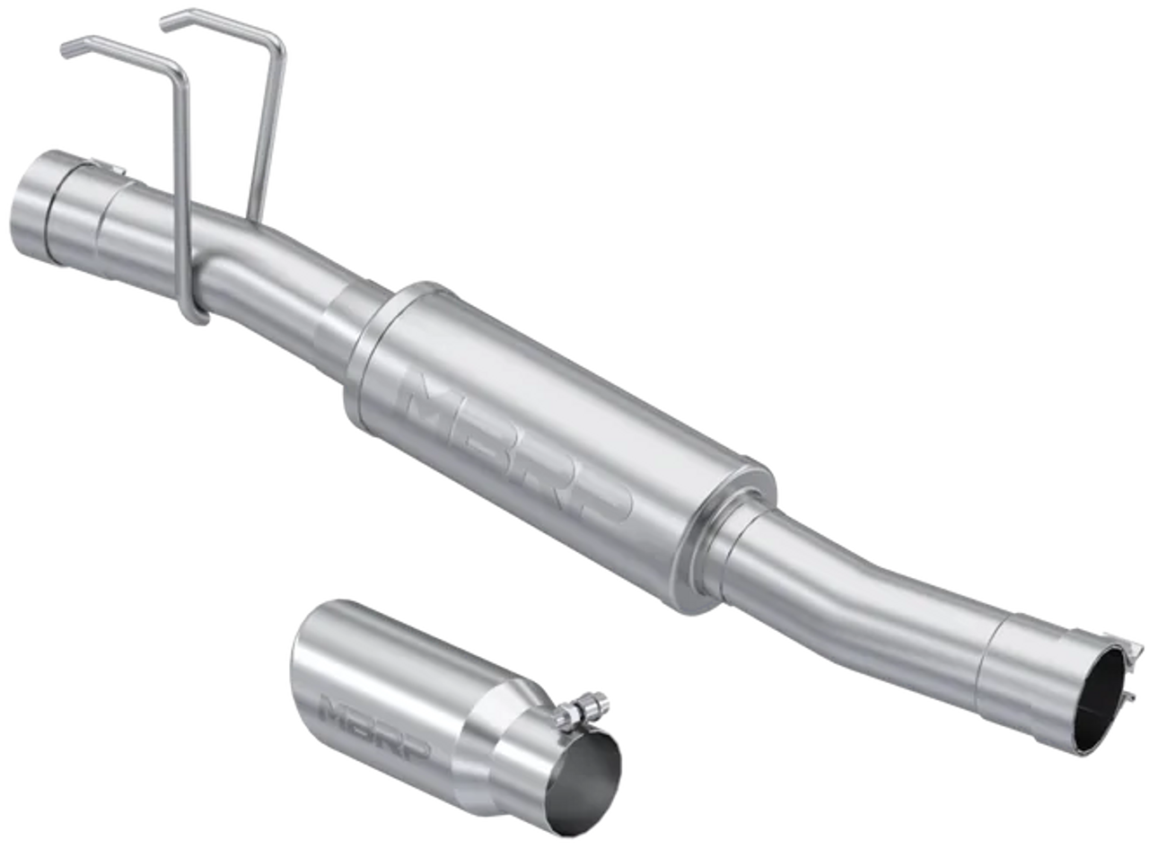 T409 Stainless Steel, 3" Muffler Replacement with 4" OD Tip