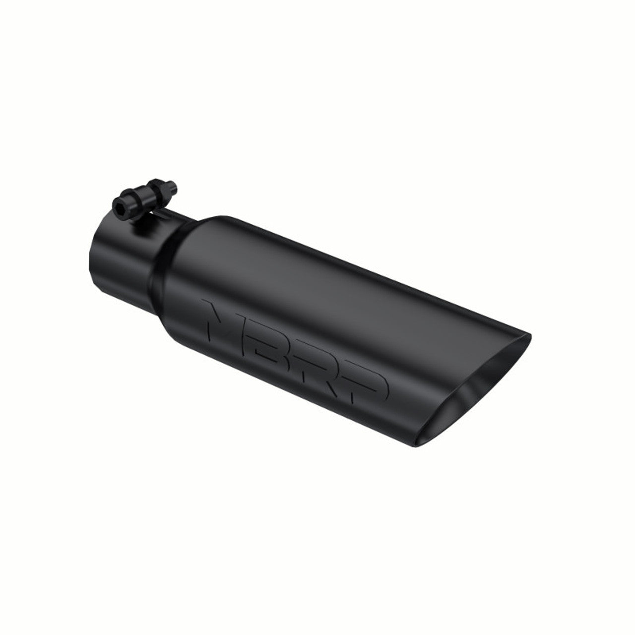 Black Coated Tip;  3.5" OD Dual Wall Angled 2.5" inlet 12" length