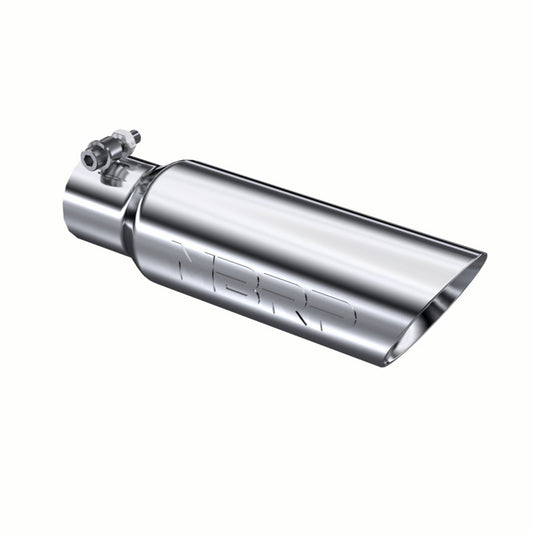 T304 Stainless Steel Tip; 3.5" OD Dual Wall Angled 2.5" inlet 12" length