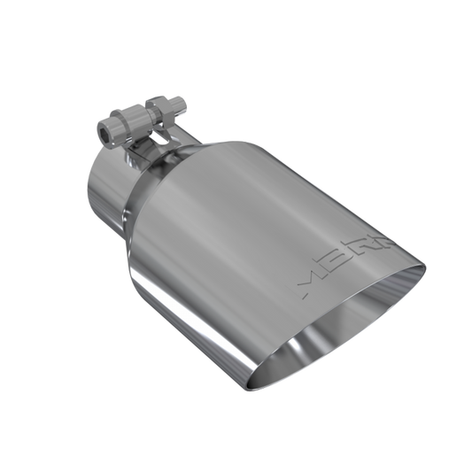 T304 Stainless Steel Tip;  4"  OD;  Dual Wall Angled;  2.5"  inlet;  8" length