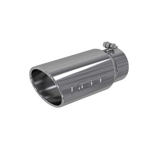 T304 Stainless Steel Tip; 5" OD Angled Rolled End 4" inlet 12" length